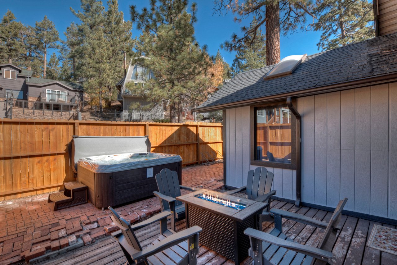 Back Yard with Hot Tub & Firepit