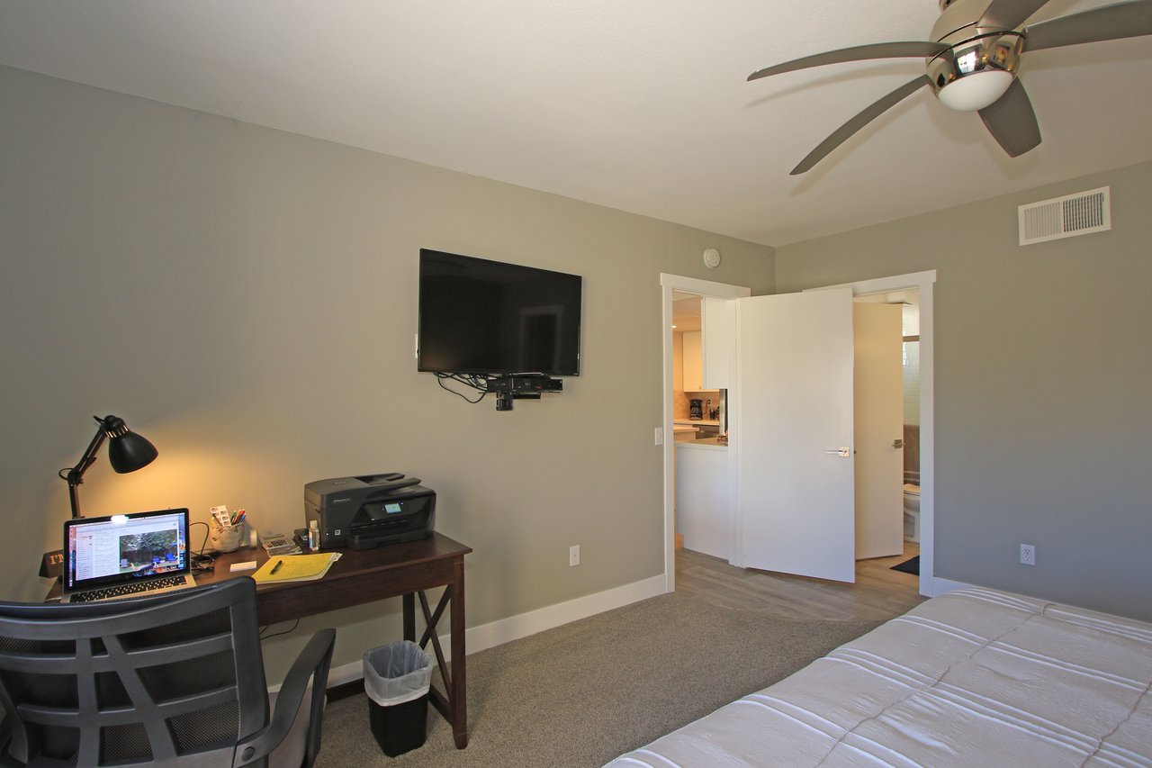 King Bed with television