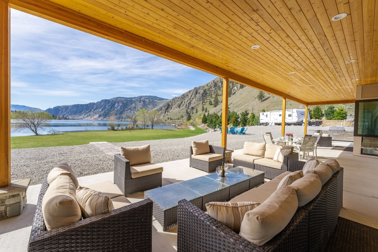 Additional Comfortable Seating under the covered patio