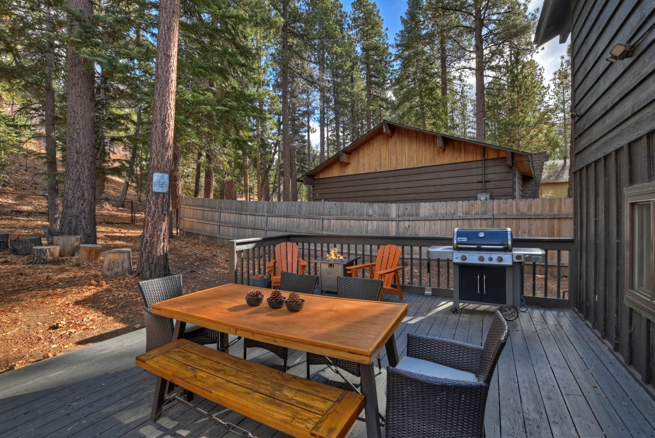 Deck Sitting Area and BBQ 1