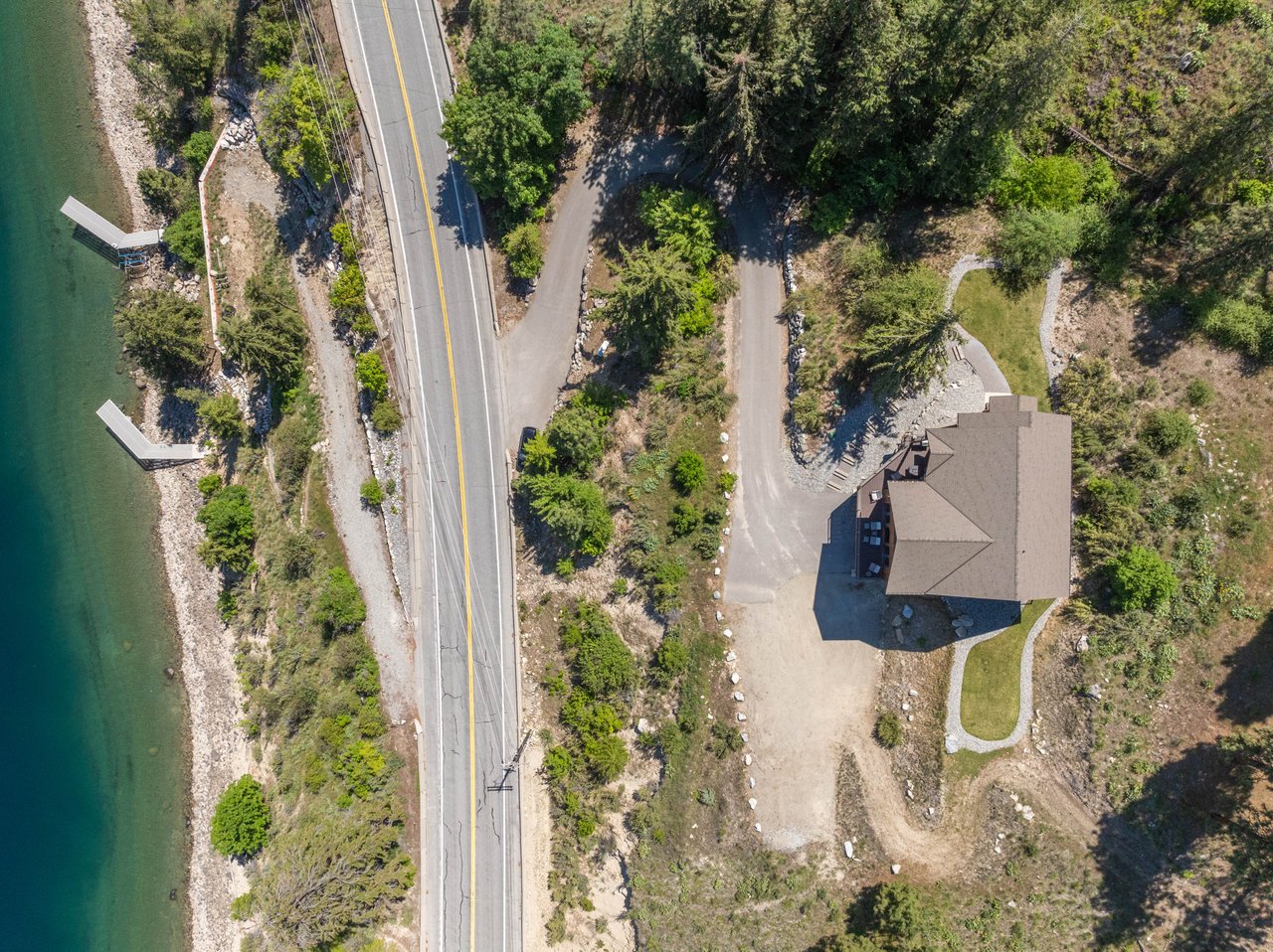 Birds Eye View of Constellations Lake House