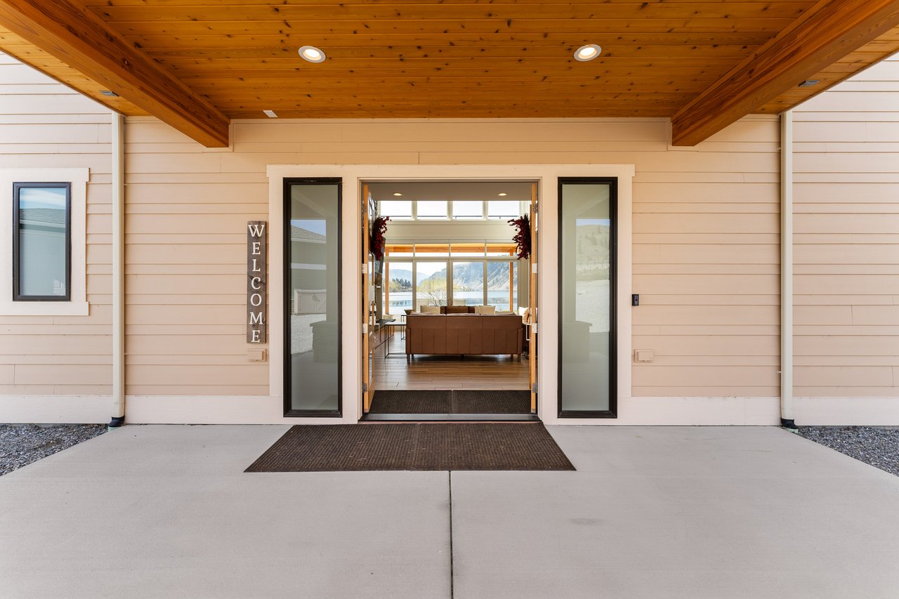 Enter through french doors & take in the stunning views!