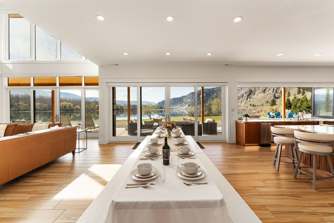 Dining Area features Picnic Style Tables