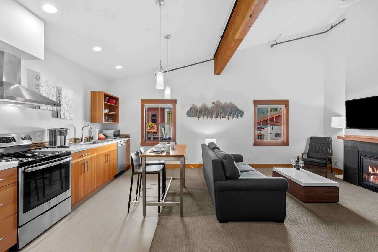 Kitchen and Living Area