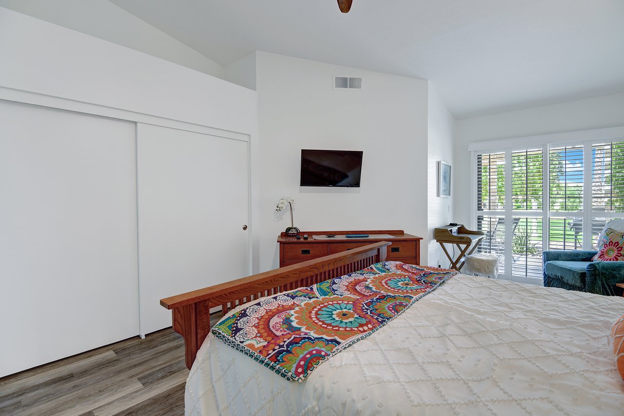 MAIN BEDROOM OVER BED