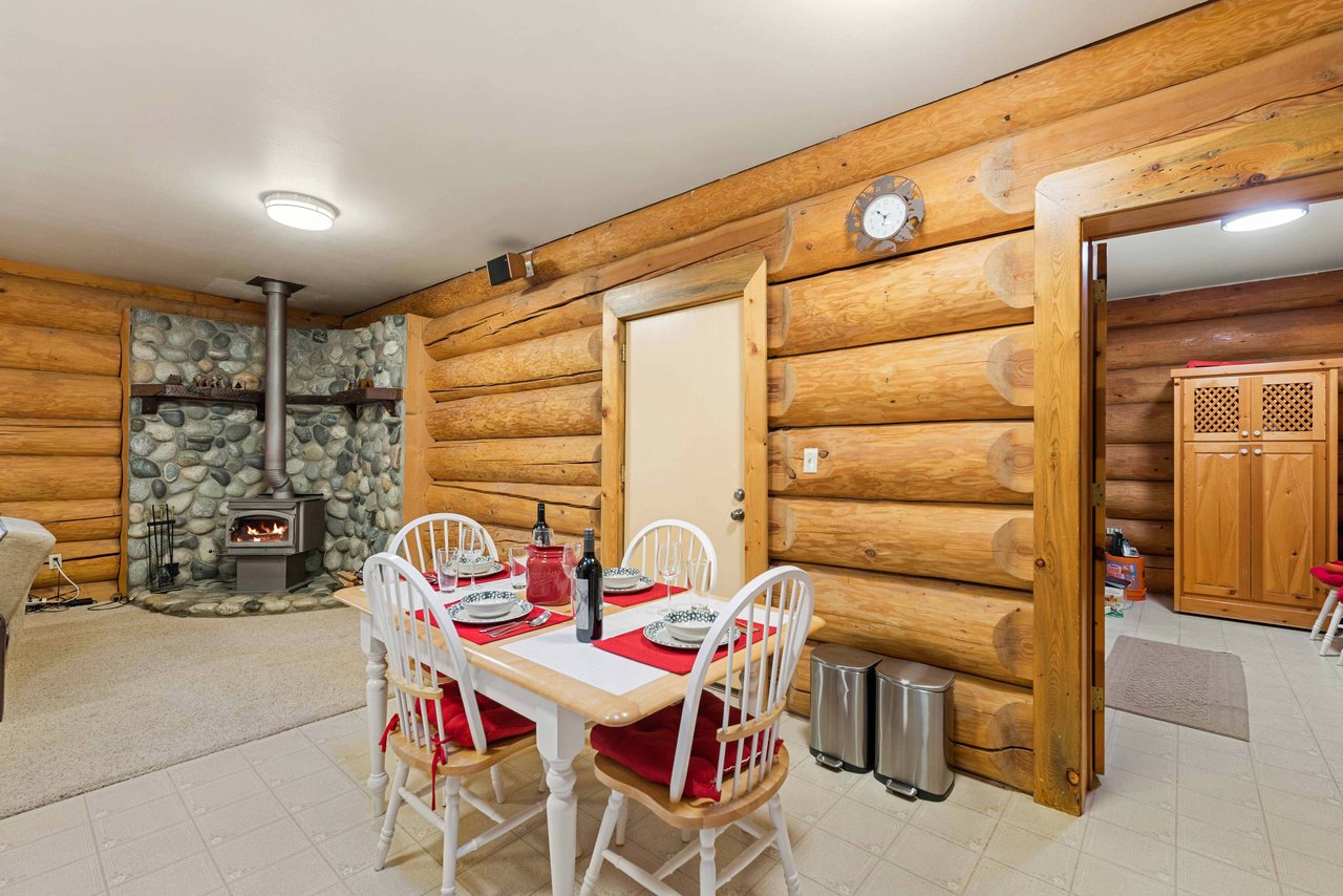 Dining Area and Wood Burning Stove