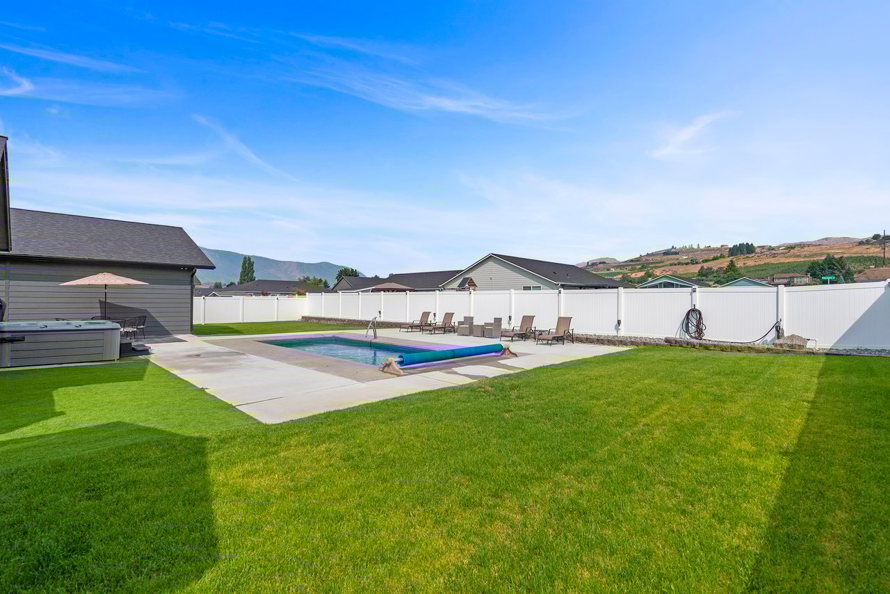 Pool Area and well-maintained backyard