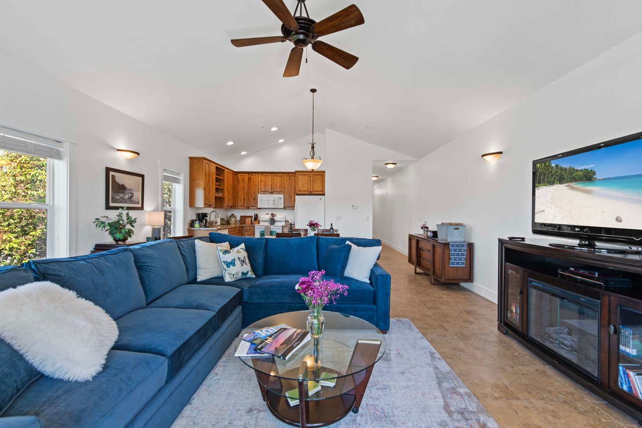 Open Concept Living, Dining and Kitchen