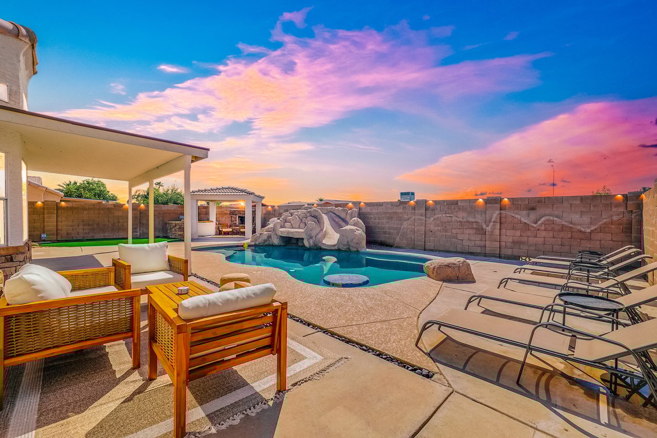 Pool/ Yard- Evening View