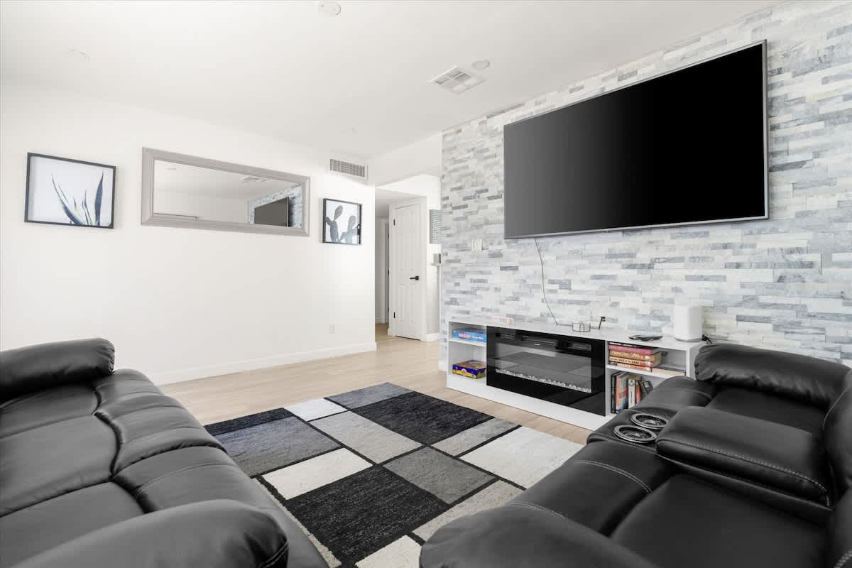 Living Area with television