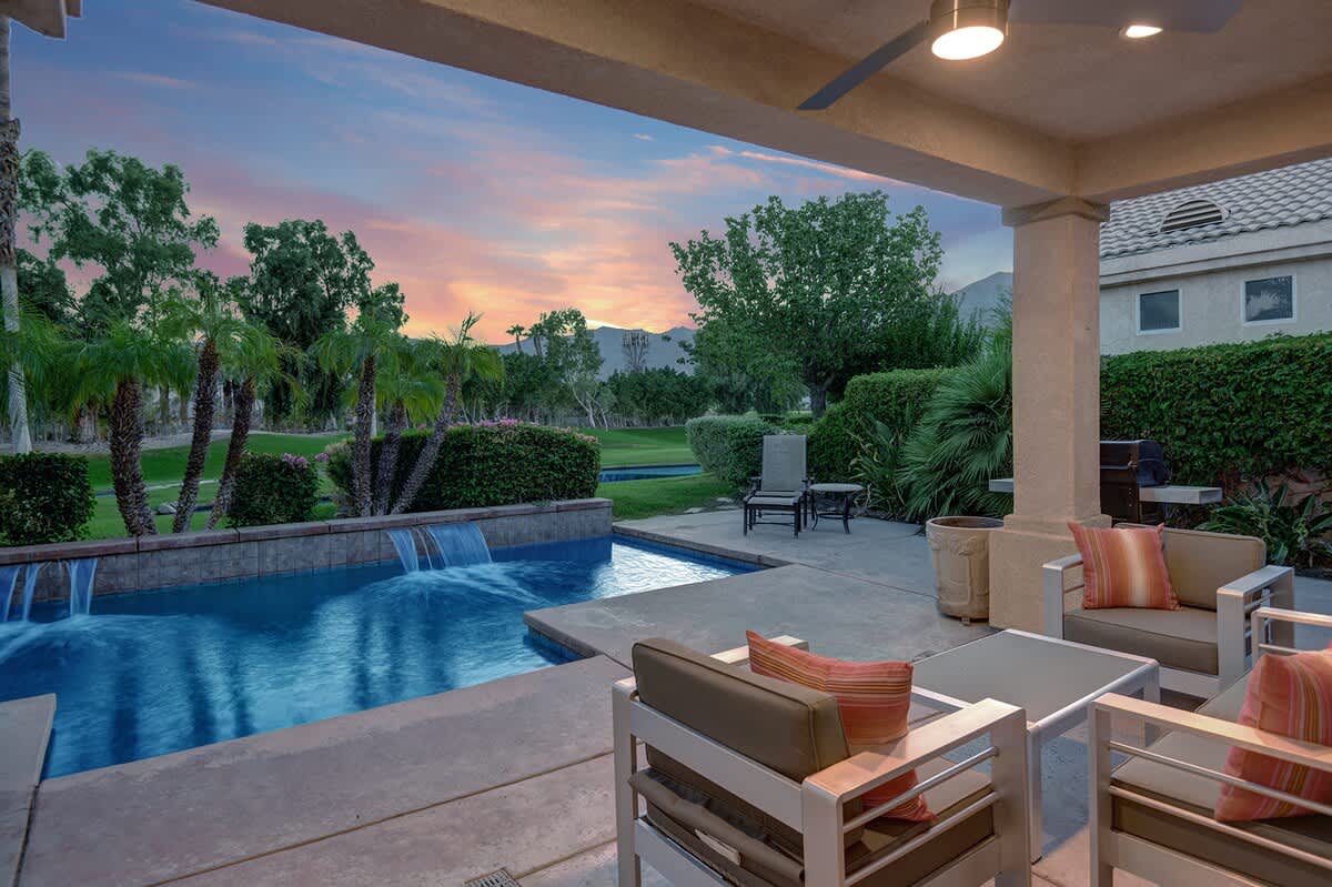 SUNSET OVER OUTDOOR LIVING SPACE REVERSE