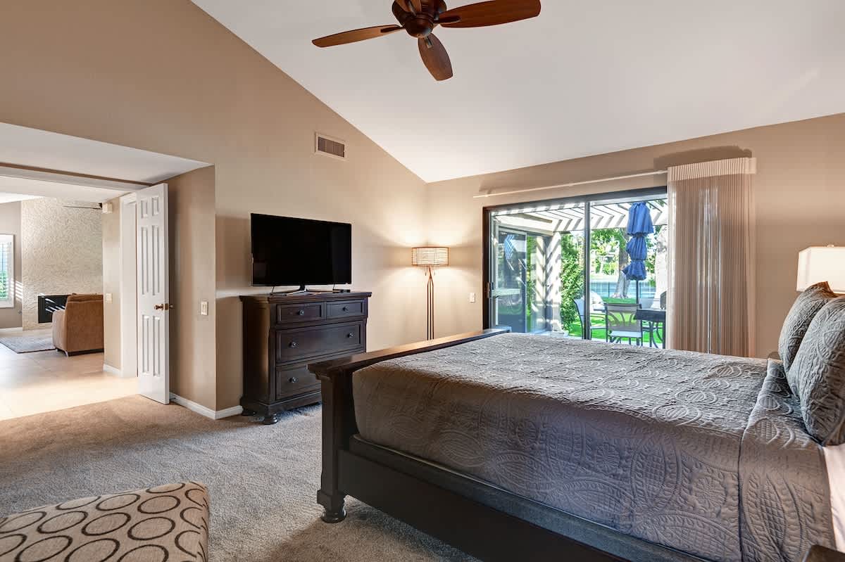 MAIN BEDROOM OVER BED