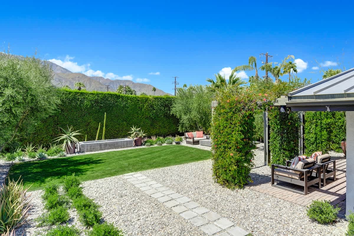 BACK YARD GRASS AREA