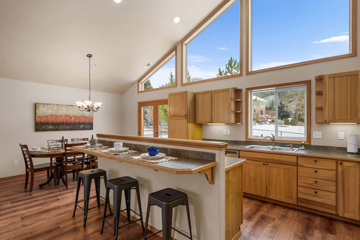 Huge windows for natural light