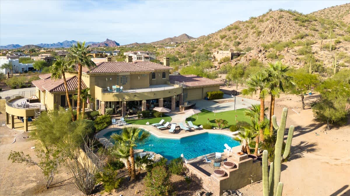 Drone View of Backyard