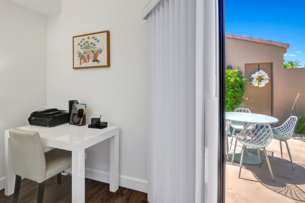 BEDROOM 2 WORK SPACE TO COURT YARD